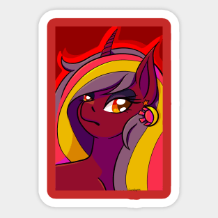 Sunset Unicorn Sticker